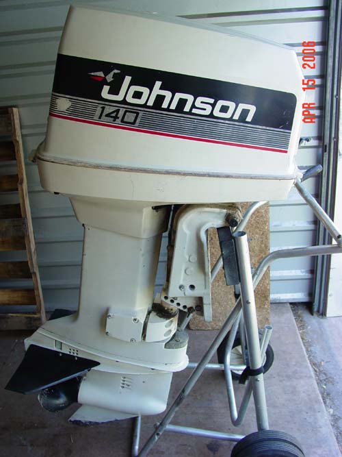 140 hp Johnson Twin Outboards For Sale.