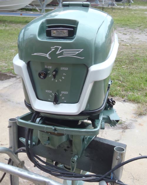 1956 30 hp Johnson Javelin Restored Outboard Boat Motor For Sale