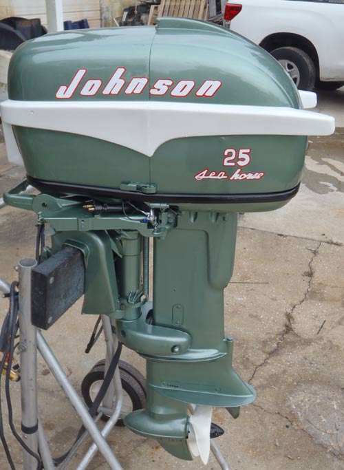 1956 30 hp Johnson Javelin Restored Outboard Boat Motor For Sale