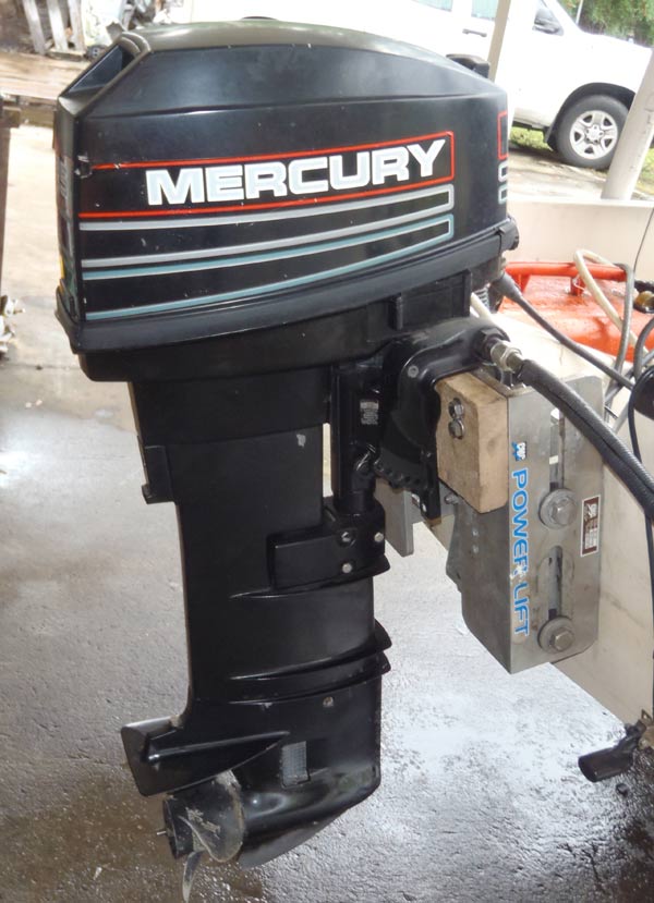 electric start mercury outboard hp shaft boat ship remote