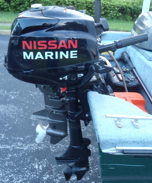 Nissan four stroke boat motor 5 hp #3