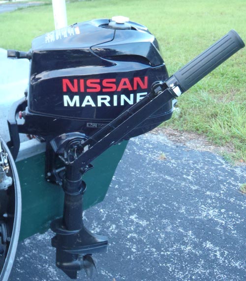Nissan four stroke boat motor 5 hp #4