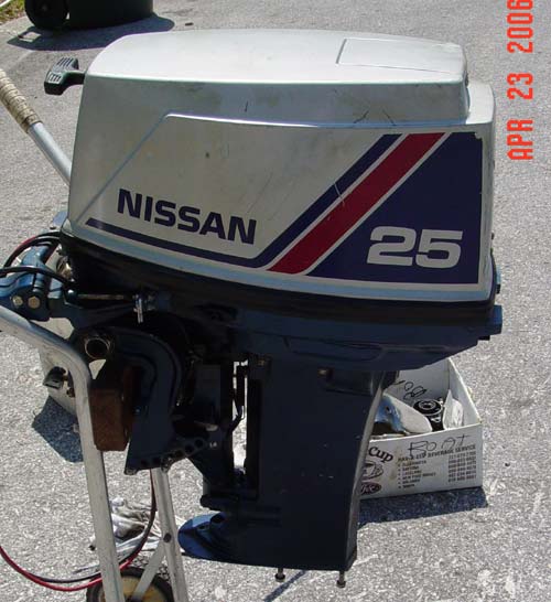 25 Hp nissan boat motor #2