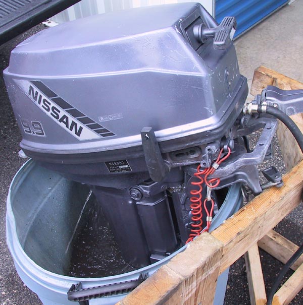 Used nissan 9.9 hp outboard #5