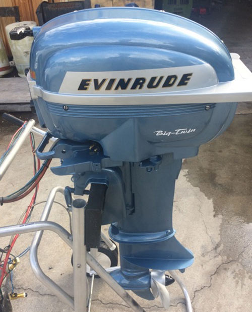 1955 25 hp Evinrude Antique Outboard Boat Motor For Sale 