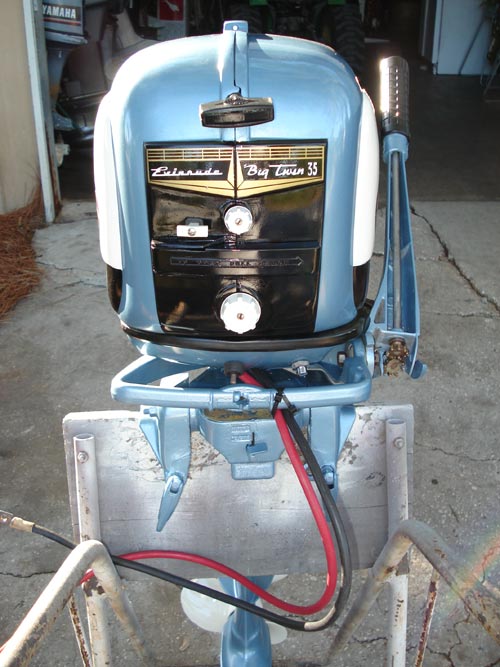 1957 35 hp Evinrude Outboard Antique Boat Motor For Sale