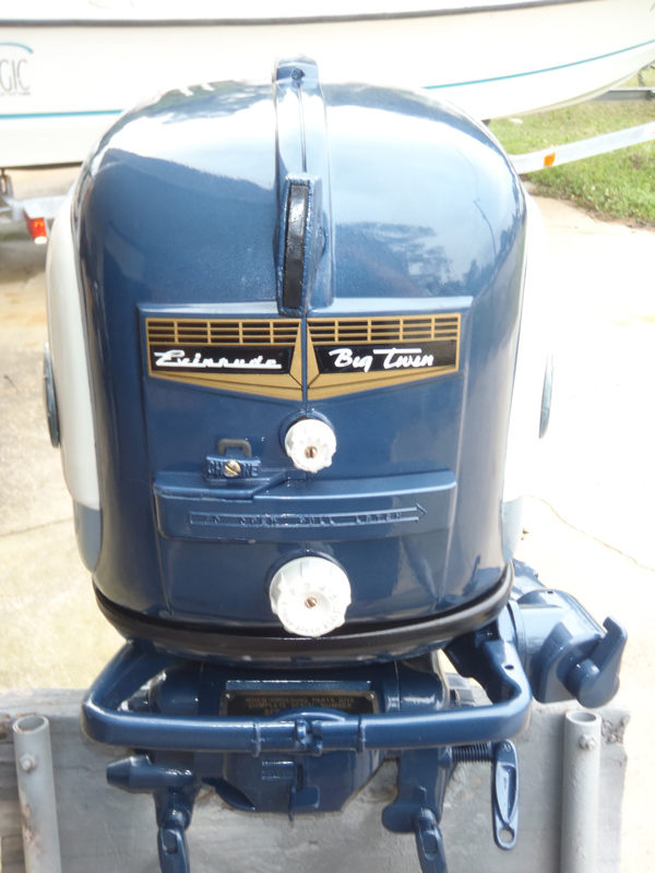 1958 35 hp Evinrude Outboard Antique Boat Motor For Sale