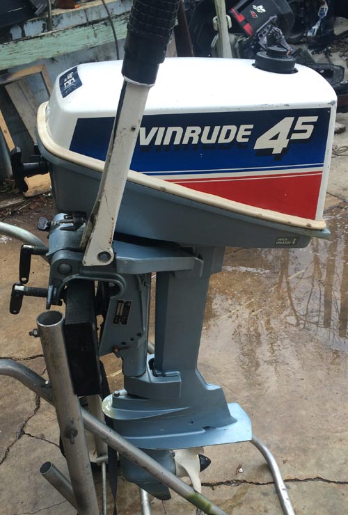 Used 4.5 hp 5 hp Evinrude Outboard Boat Motor For Sale