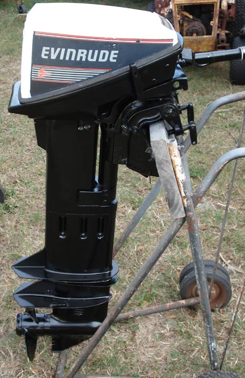 9.9 hp Evinrude Extra Long Shaft 25" Sailboat Outboard Boat Motor