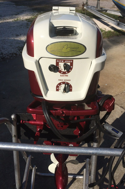1957 3   5 hp Johnson Restored Outboard Boat Motor For Sale