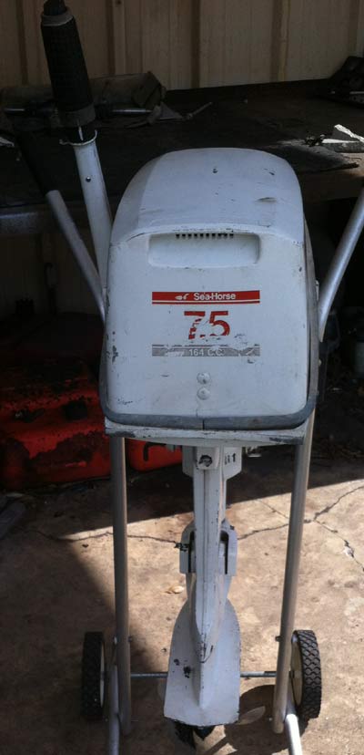 Johnson 8 hp Outboard Boat Motor For Sale.