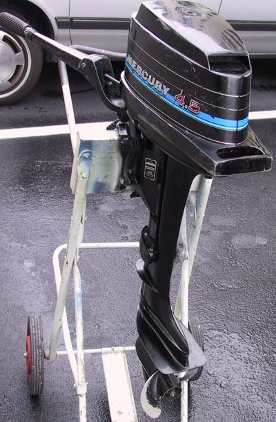 Used Mercury 4.5 hp Outboard Boat Motor Mercury Outboards